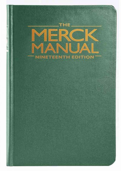 The Merck manual of diagnosis and therapy.