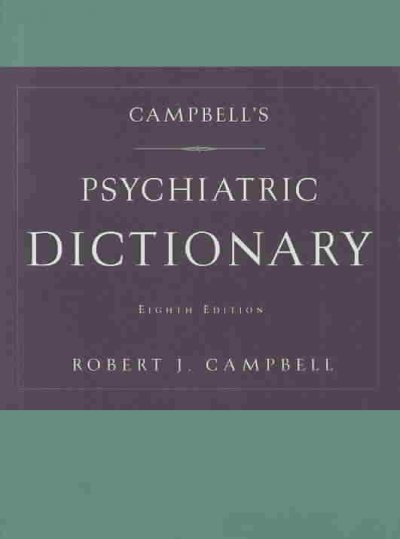 Campbell's psychiatric dictionary.