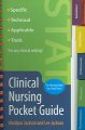Clinical nursing pocket guide  Cover Image